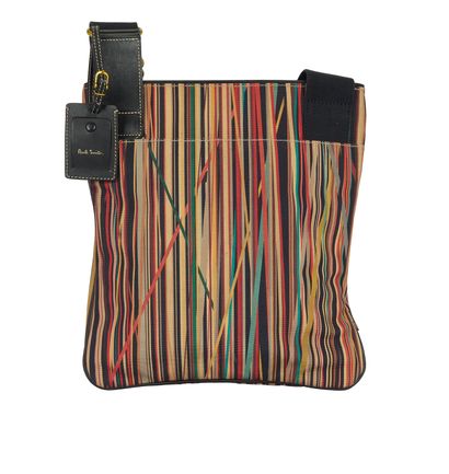 Striped Messenger Bag, front view